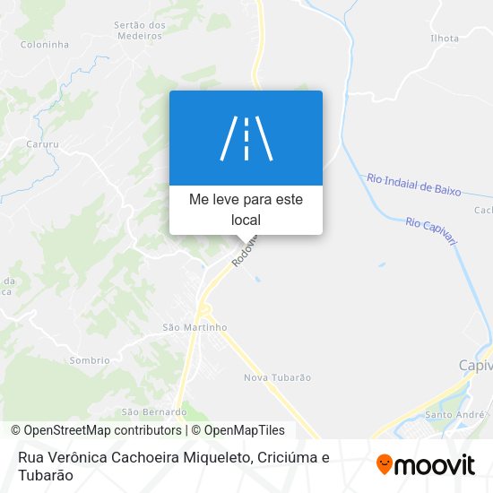 Rua Verônica Cachoeira Miqueleto mapa