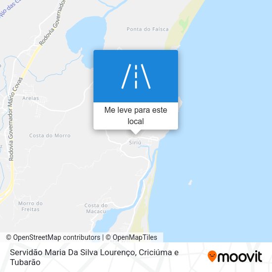 Servidão Maria Da Silva Lourenço mapa