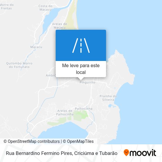 Rua Bernardino Fermino Pires mapa