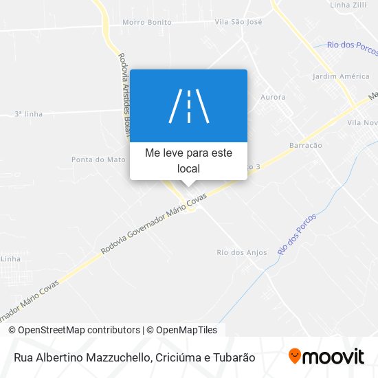 Rua Albertino Mazzuchello mapa