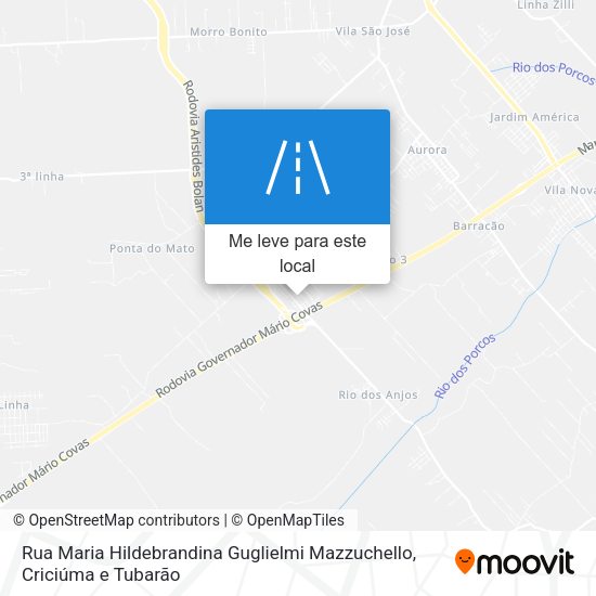 Rua Maria Hildebrandina Guglielmi Mazzuchello mapa