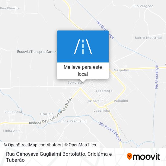Rua Genoveva Guglielmi Bortolatto mapa