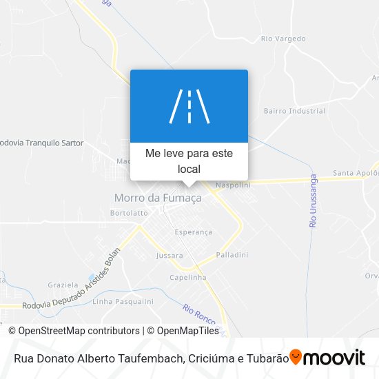 Rua Donato Alberto Taufembach mapa