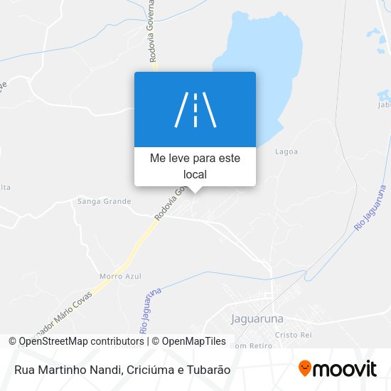 Rua Martinho Nandi mapa