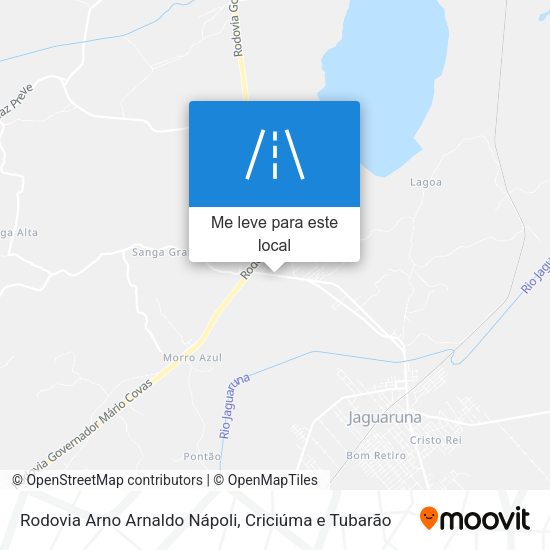 Rodovia Arno Arnaldo Nápoli mapa