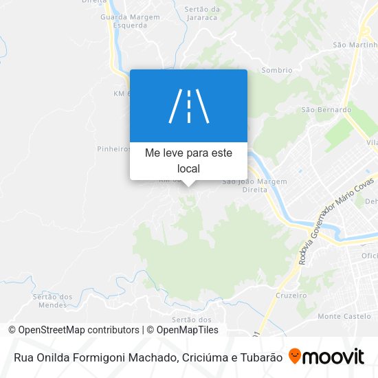Rua Onilda Formigoni Machado mapa