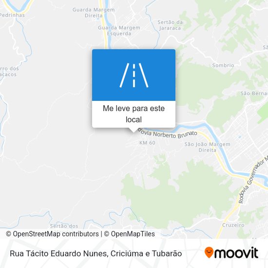 Rua Tácito Eduardo Nunes mapa