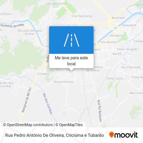 Rua Pedro Antônio De Oliveira mapa