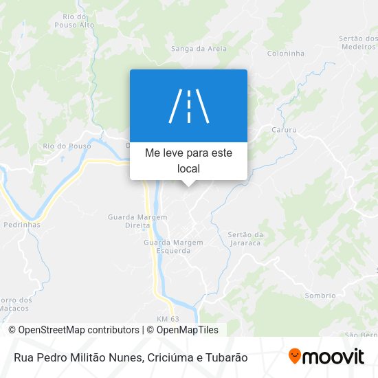 Rua Pedro Militão Nunes mapa