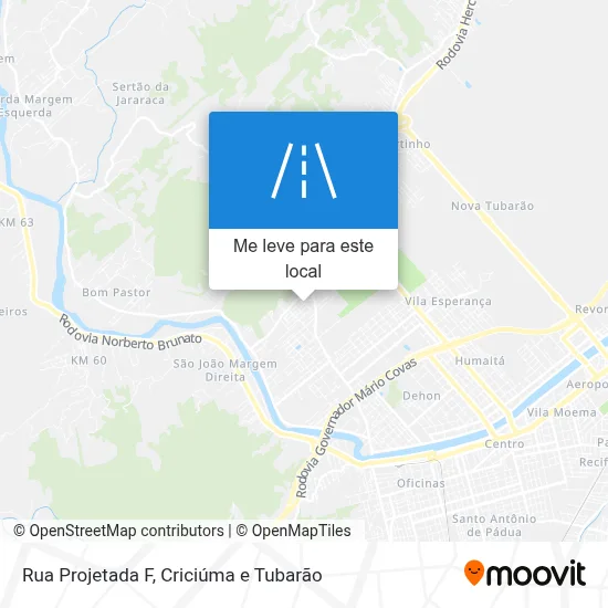 Rua Projetada F mapa