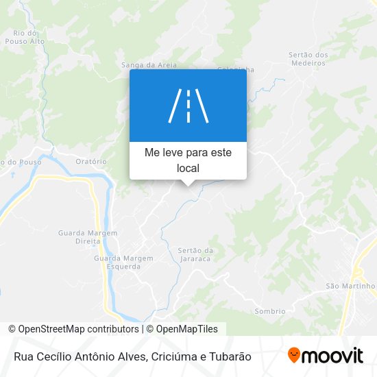 Rua Cecílio Antônio Alves mapa