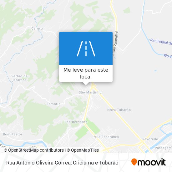 Rua Antônio Oliveira Corrêa mapa