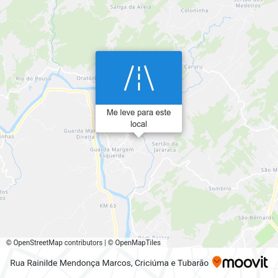 Rua Rainilde Mendonça Marcos mapa