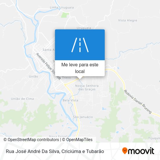 Rua José André Da Silva mapa