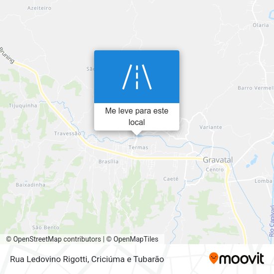 Rua Ledovino Rigotti mapa