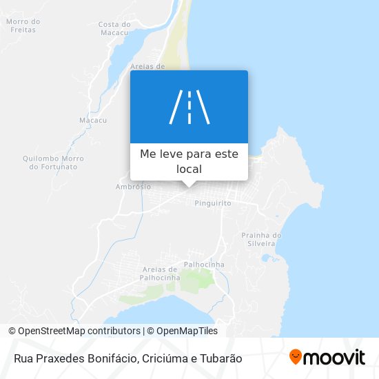 Rua Praxedes Bonifácio mapa