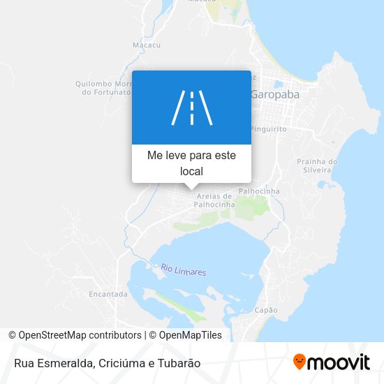 Rua Esmeralda mapa