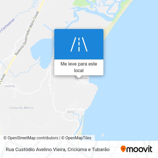 Rua Custódio Avelino Vieira mapa