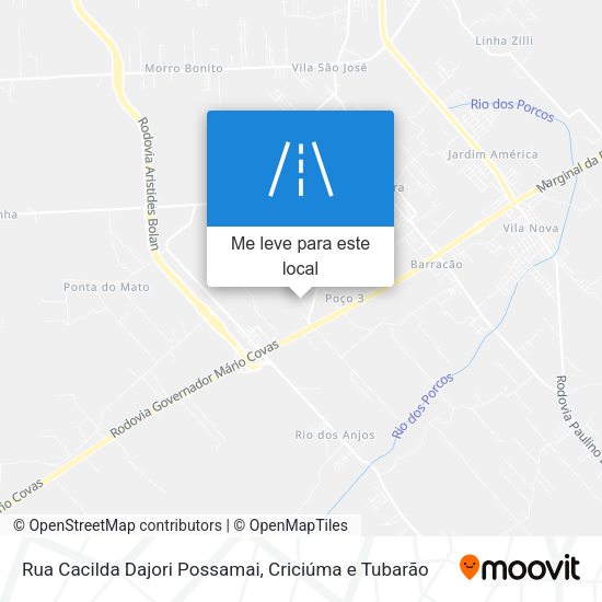 Rua Cacilda Dajori Possamai mapa