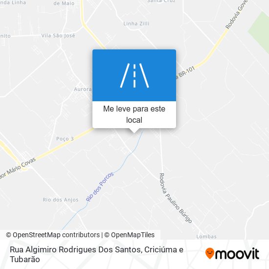 Rua Algimiro Rodrigues Dos Santos mapa