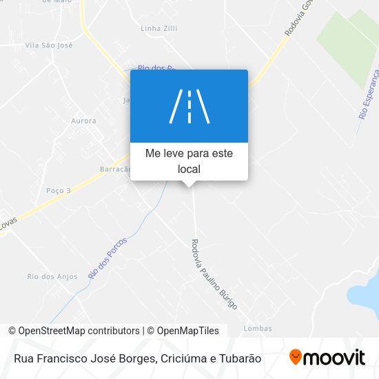 Rua Francisco José Borges mapa