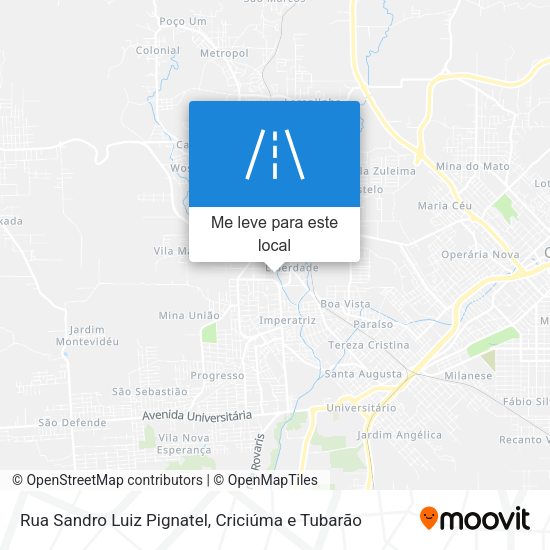 Rua Sandro Luiz Pignatel mapa