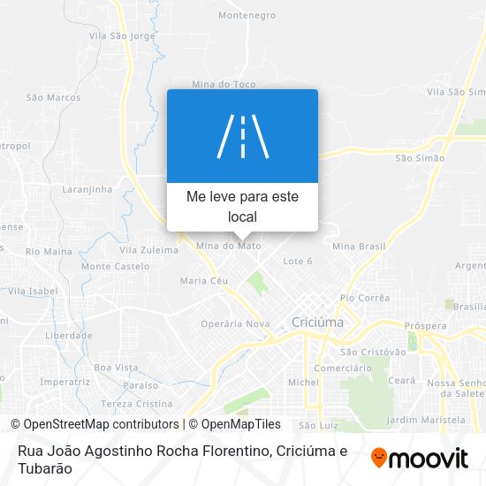 Rua João Agostinho Rocha Florentino mapa