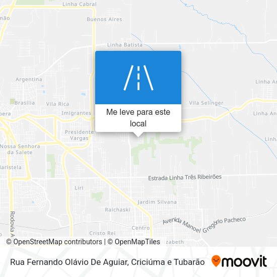 Rua Fernando Olávio De Aguiar mapa