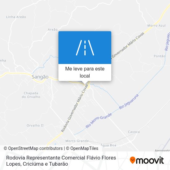 Rodovia Representante Comercial Flávio Flores Lopes mapa