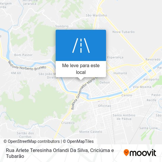 Rua Arlete Teresinha Orlandi Da Silva mapa