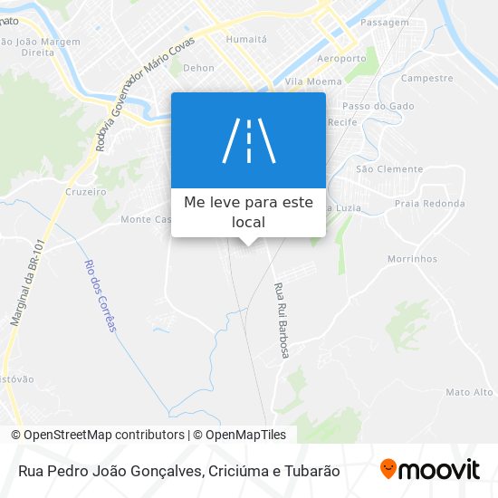 Rua Pedro João Gonçalves mapa