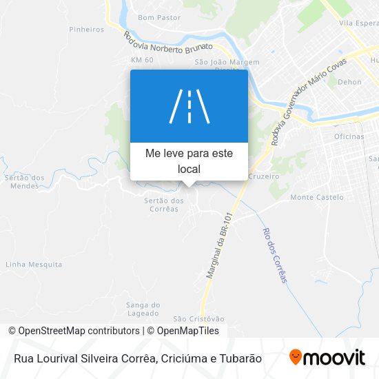 Rua Lourival Silveira Corrêa mapa