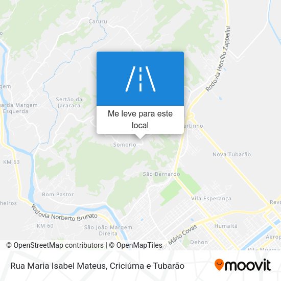 Rua Maria Isabel Mateus mapa