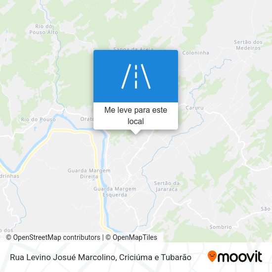 Rua Levino Josué Marcolino mapa