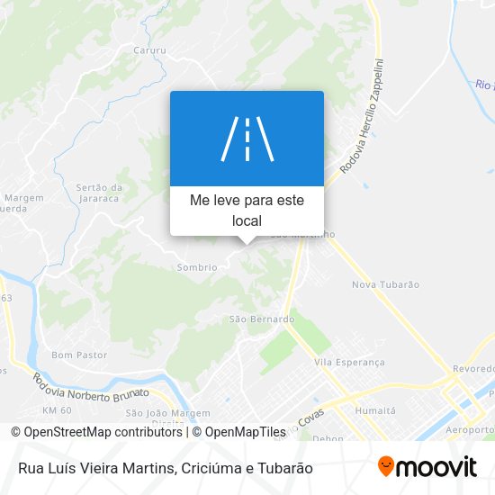 Rua Luís Vieira Martins mapa