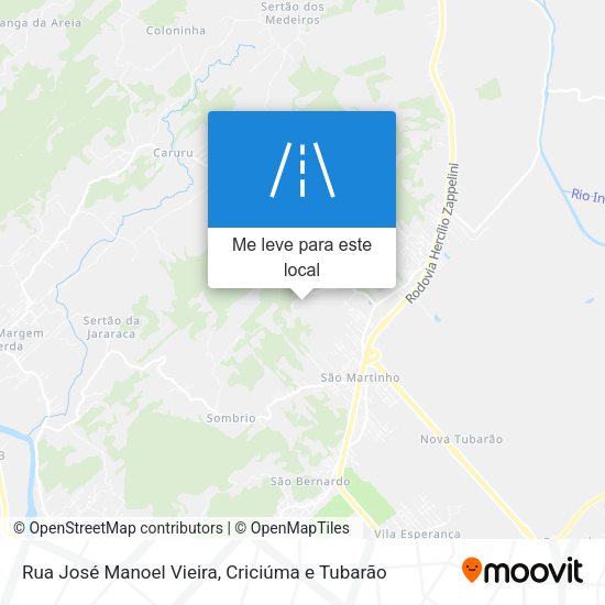 Rua José Manoel Vieira mapa