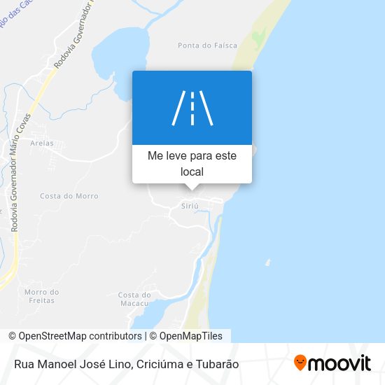 Rua Manoel José Lino mapa