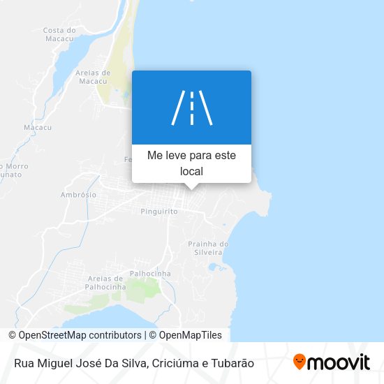 Rua Miguel José Da Silva mapa