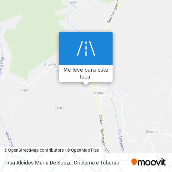 Rua Alcides Maria De Souza mapa