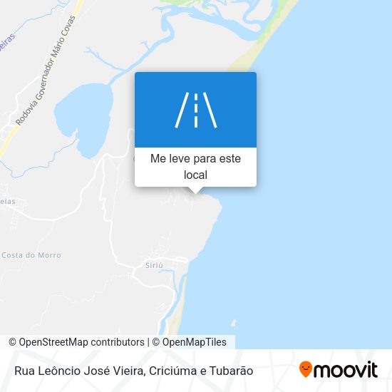 Rua Leôncio José Vieira mapa
