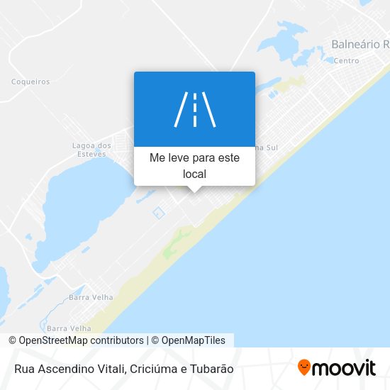 Rua Ascendino Vitali mapa