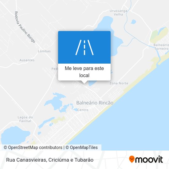 Rua Canasvieiras mapa