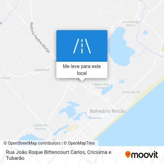 Rua João Roque Bittencourt Carlos mapa