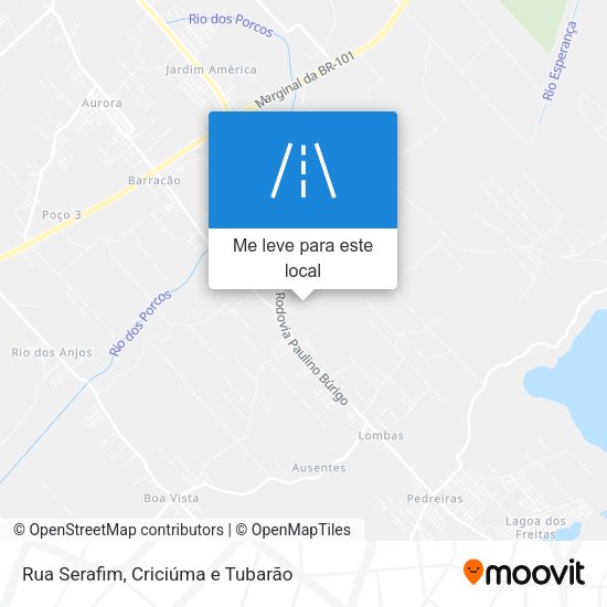 Rua Serafim mapa