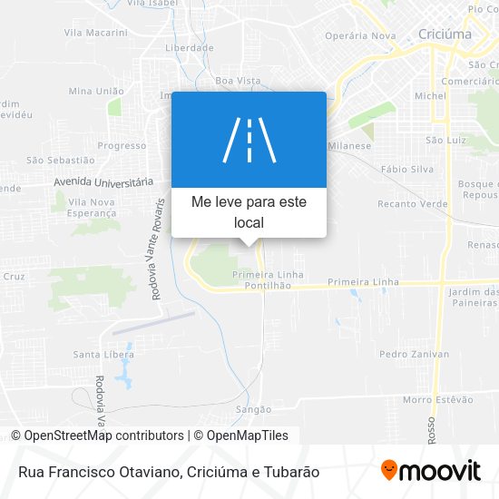 Rua Francisco Otaviano mapa