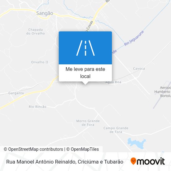 Rua Manoel Antônio Reinaldo mapa