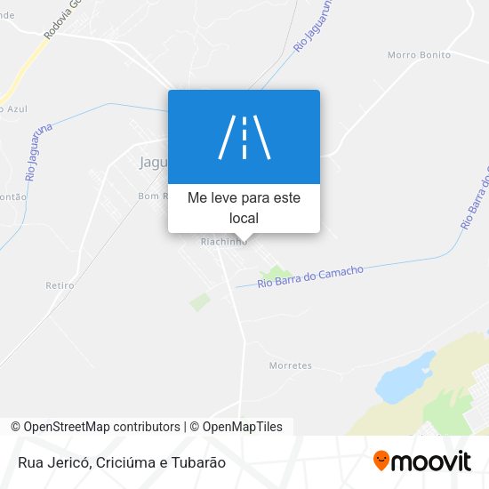 Rua Jericó mapa