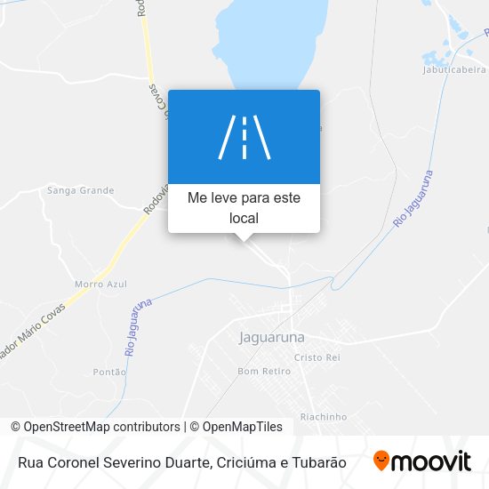 Rua Coronel Severino Duarte mapa