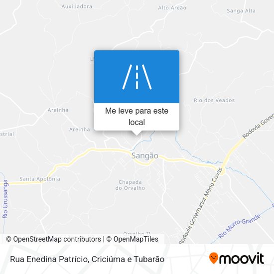 Rua Enedina Patrício mapa