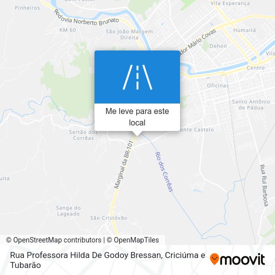 Rua Professora Hilda De Godoy Bressan mapa